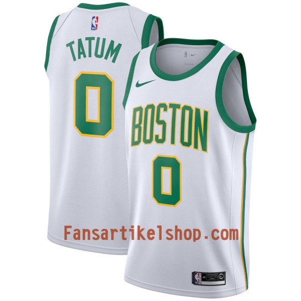 Boston Celtics Trikot Jayson Tatum 0 2018-19 Nike City Edition Weiß Swingman - Herren Boston Celtics Trikot Jayson Tatum 0 2018-19 Nike City Edition Weiß Swingman - Herren